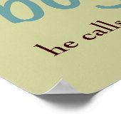 Er is dit, jongen, die mijn hart gestolen heeft poster (Hoek)