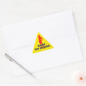 Er is een baby aan boord driehoek sticker (Envelop)