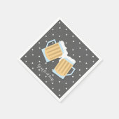 Er is een Baby-brouwerij Mok grijze douche Servet (Hoek)