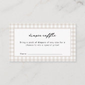 Er is een broodje in het Oven Neutral Baby shower Informatiekaartje (Voorkant)