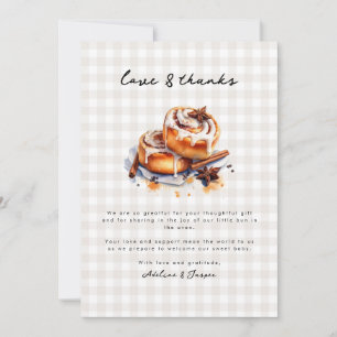 Er is een broodje in het Oven Neutral Baby shower Kaart