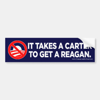 Er is een Carter nodig om een Reagan te halen Bumpersticker
