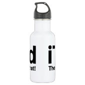 Er is een dutje voor. waterfles  (Achterkant)