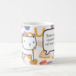 Er is een goede kans dat er hier kattenhaar is koffiemok