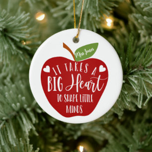 er is een groot kerstcadeau nodig voor de leraar a keramisch ornament