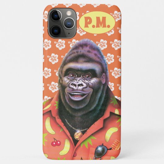 Er is een iPhone 11 Pro Max hoesje Vain Gorilla. (Achterkant)
