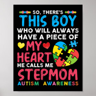 Er is een jongen die hij me stiefmoeder autisme Aw Poster