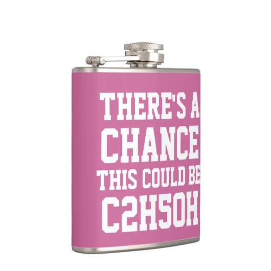 Er is een kans dat dit C2H5OH kan zijn Heupfles (Rechts)