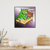 Er is een Kind onder mijn bed. Poster (Keuken)