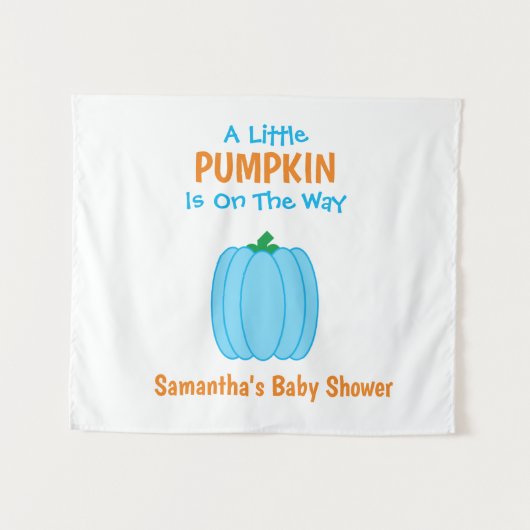 Er Is Een Klein Pompoentje Op Komst Wandkleed (Voorkant (horizontaal))