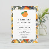 Er is een kleine stropdas op weg naar Citrus Baby Kaart (Staand voorkant)