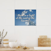 Er is een Licht aan het eind van de Tunnel Poster (Keuken)