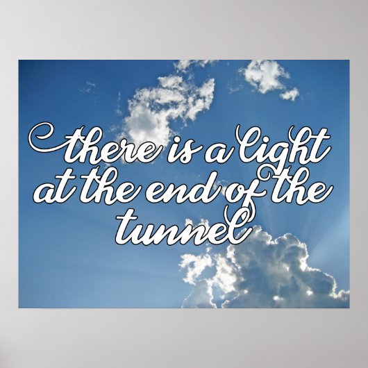 Er is een Licht aan het eind van de Tunnel Poster (Voorkant)