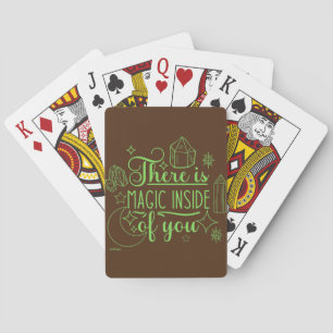 ER IS EEN MAGISCHE BINNENKANT VAN U inspirerend Pokerkaarten