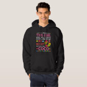 Er is een meisje dat ze me Coco Autism Awarene noe Hoodie (Voorkant volledig)