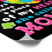 Er is een meisje dat ze noemt me mama autisme bewu poster (Hoek)