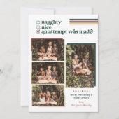 Er is een poging gedaan | Moderne kerstfotokaart Kaart (Voorkant)