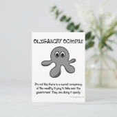 Er is een samenzwering om de regering over te neme briefkaart (Staand voorkant)