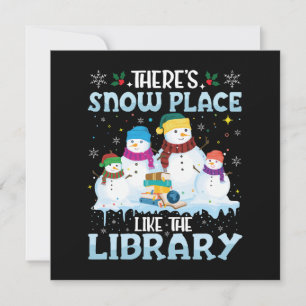 Er is een sneeuwplek zoals de kerstbibliotheek