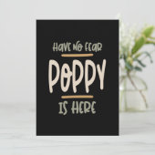 Er is geen angst dat er papaver is - vader en opa  kaart (Staand voorkant)