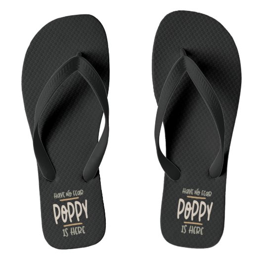 Er is geen angst dat er papaver is - vader en opa  teenslippers (Voetbed)