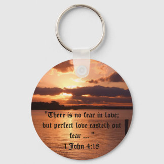 "Er is geen angst in de liefde" Keyring Sleutelhanger