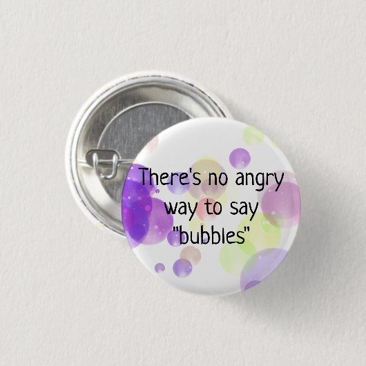 Er is geen angstige manier om de Bubbles Button Pi (Voorkant /achterkant)