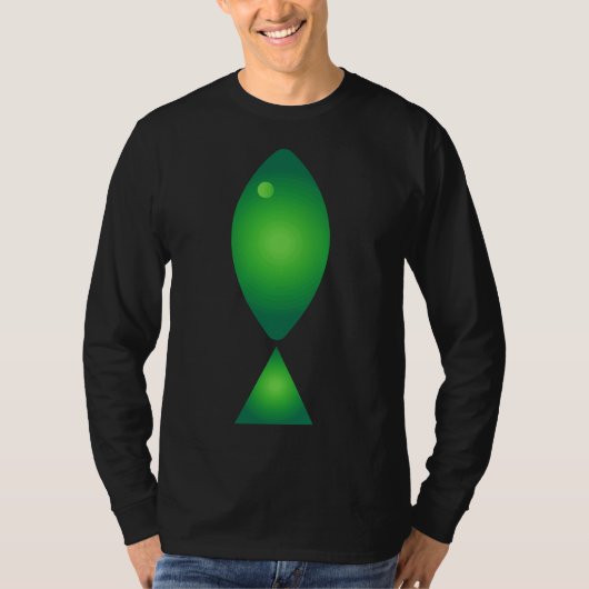 Er is geen beta vis moeder dan ik groen t-shirt (Voorkant)