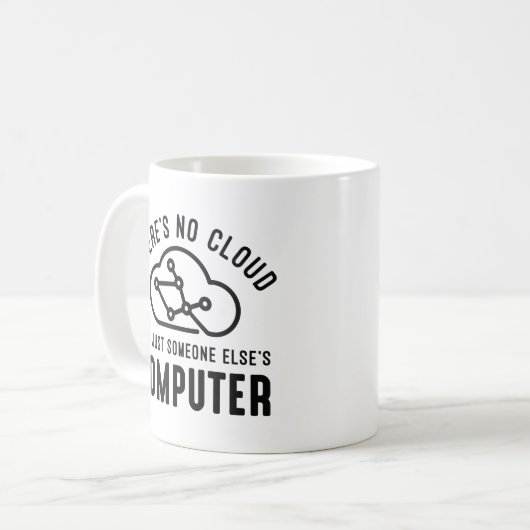 Er is geen cloud koffiemok (Voorkant links)