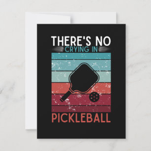 Er is geen droging in Pickleball Retro Paddles Rac Bedankkaart