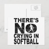 Er is geen droging in Softball Briefkaart (Voorkant / Achterkant)