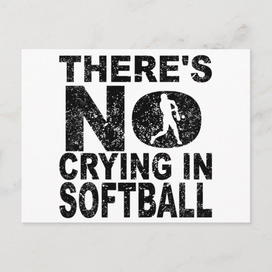 Er is geen droging in Softball Briefkaart (Voorkant)