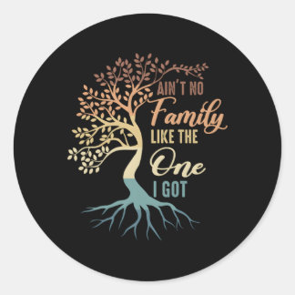Er is geen familie zoals die ik met familie vakant ronde sticker