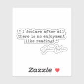 Er is geen genot als Jane Austen lezen Sticker (Vel)