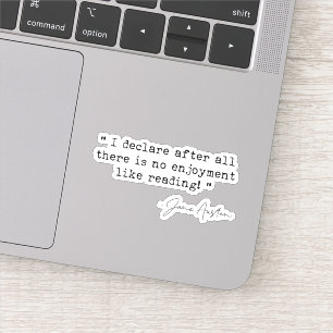 Er is geen genot als Jane Austen lezen Sticker