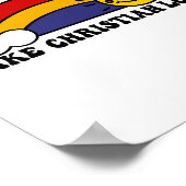 Er is geen haat zoals Christelijke regenboog Poster (Hoek)