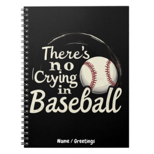 Er Is Geen Huilen in Honkbal Een Grappige Wedstrij Notitieboek
