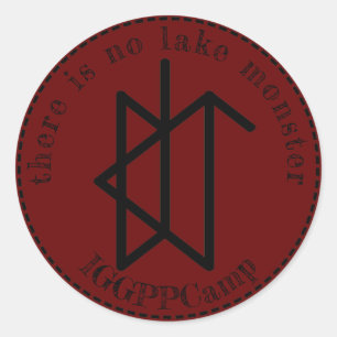 Er is geen IGPPCamp Lake Monster Ronde Sticker
