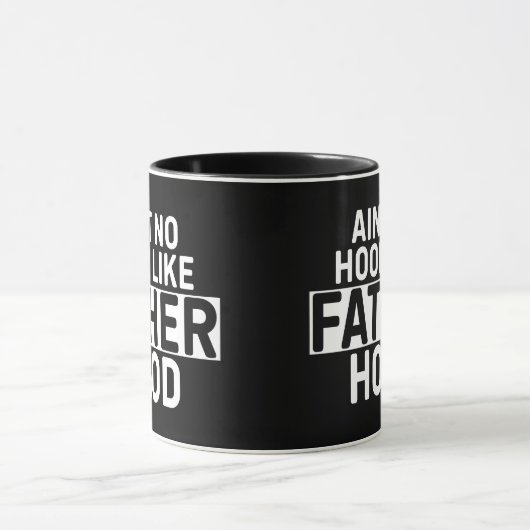 Er is geen kap zoals vaderschapsvaders dag zwart mok (Midden)