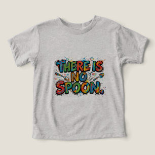 Er Is Geen Lepel. Minimalistische Quote T-Shirt