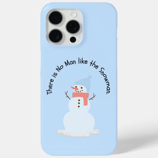 Er is geen man zoals de sneeuwman Case-Mate iPhone case (Achterkant)