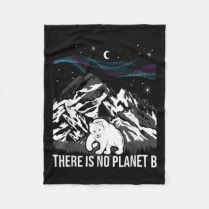 Er is geen milieu-bescherming van planeet B Fleece Deken