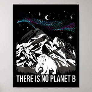 Er is geen milieu-beschermingsbron voor planeet B Poster