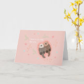 Er is geen otter zoals jullie schattig otterkoppel kaart (Gele Bloem)