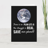 Er is geen plan B, klimaatverandering Kaart (Voorkant)