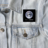 Er is geen plan B, klimaatverandering Vierkante Button 5,1 Cm (In situ)