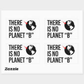 Er is geen Plan(net) B Rechthoekige Sticker (Vel)