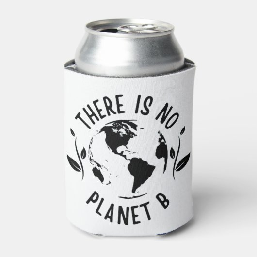 Er is geen planeet B Aarde Blikjeskoeler (Blikje Voorkant)