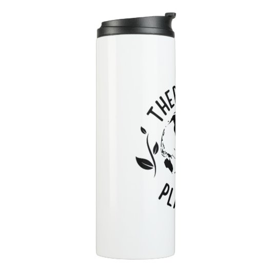 Er is geen planeet B Aarde Thermosbeker (Gedraaid links)