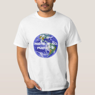 "Er is geen planeet B" aardfoto T-shirt